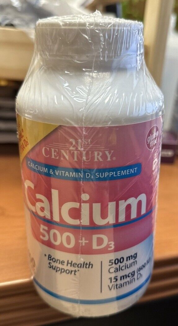 21st Century Calcium 500 + D3 Plus Extra D3 500 mg/600 Capsules
