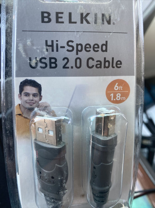 Belkin Hi-Speed USB 2.0 Cable 6ft. New  Sealed