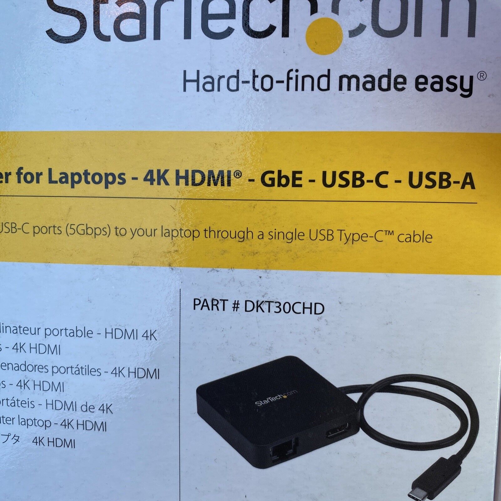 StarTech USB-C Multiport Adapter for Laptops - 4K HDMI