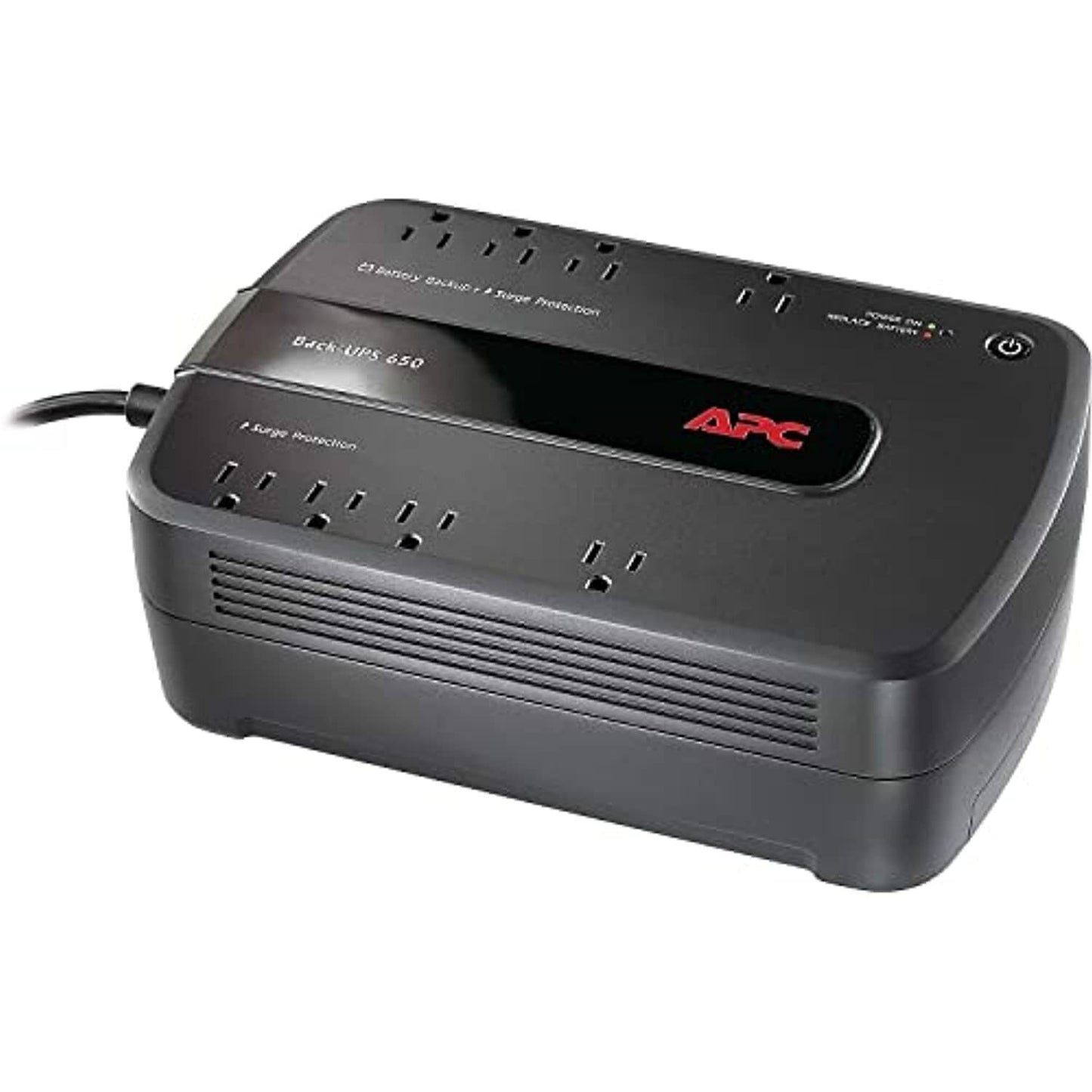 APC Be650g1 Back-Ups 650Va, 112V, 8 Nema Outlets (4 Surge)