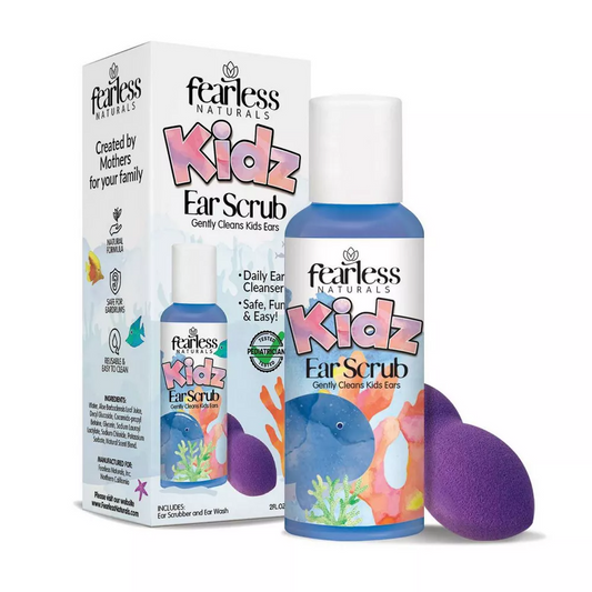 wallys natural Kids Ear Scrub with Sponge Kit, 1 Ea