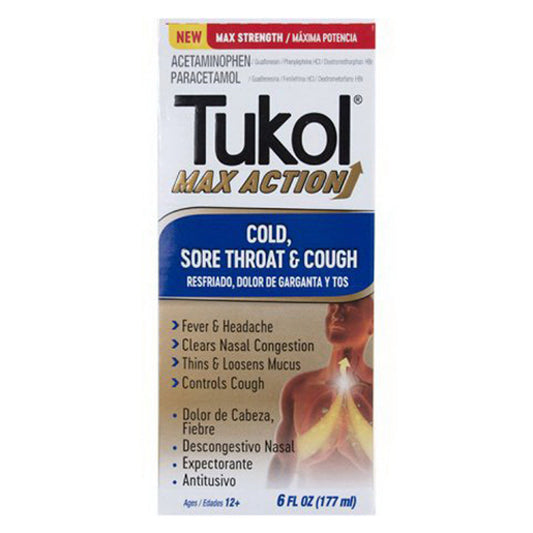 TUKOL Max Severe Cough and Congestion 6 Oz