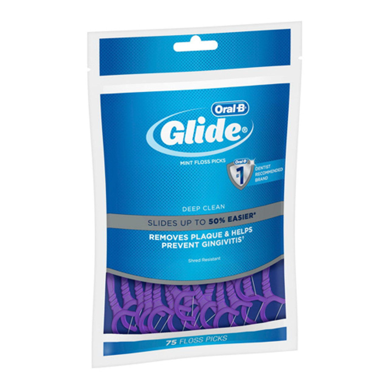 Oral-B Glide Deep Clean Mint Floss Picks Prevent GingiVitamins is, 75 Ea