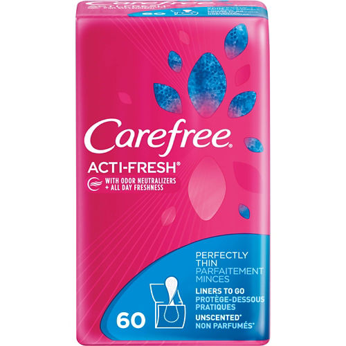 Carefree Acti-Fresh Extra Long To Go Unscented Pantiliners