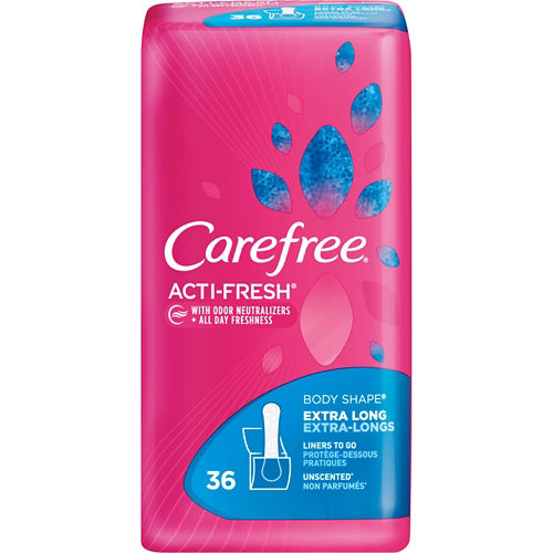 Carefree Acti-Fresh Long Unscented Pantiliners 92 ct.