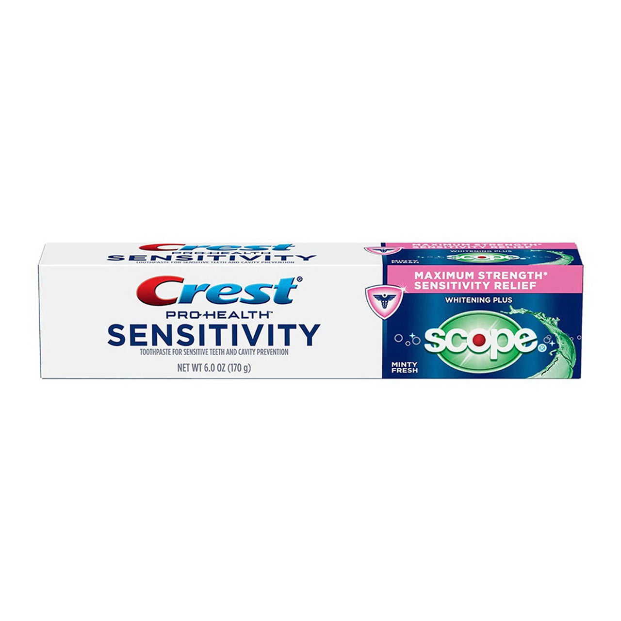 Crest SensitiVitamins y Whitening Plus Scope Toothpaste, Minty Fresh, 6 Oz