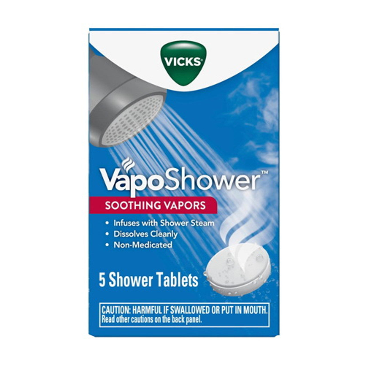 Vicks Vaposhower Soothing Vapors, Shower Tablets, 5 Ea