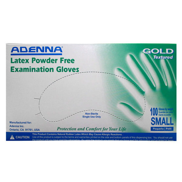 GLOVE EXAM LATEX P/F SMALL 100