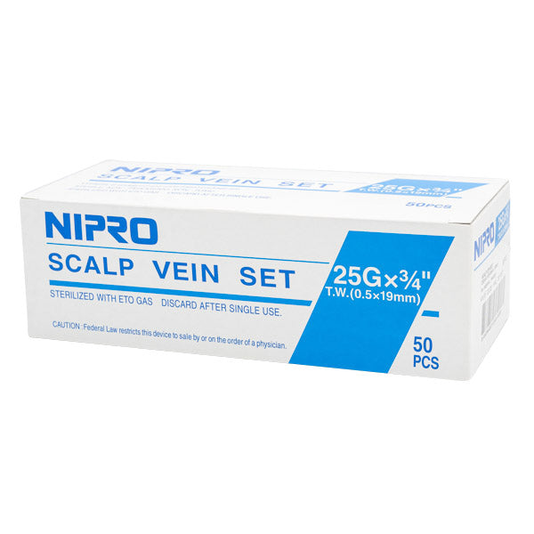 IV SET 25G X 3/4 WINGED 50