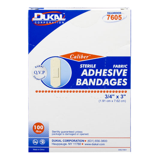 BANDAGE 3/4"X3" FABRIC STRIP 100