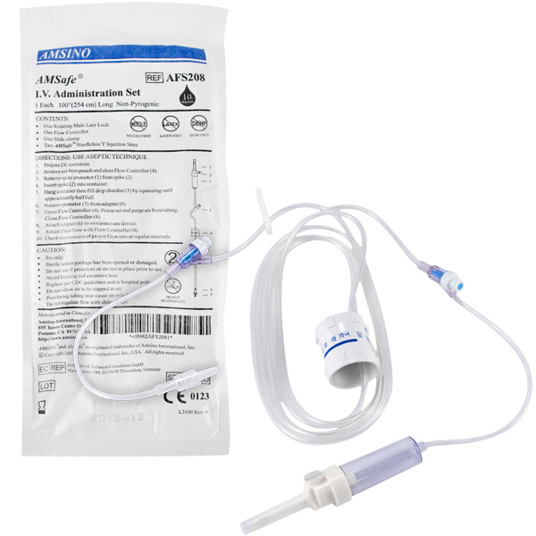 IV SET 100"FLOW CONTRL 2SITE 1