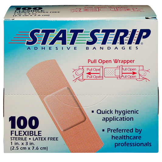BANDAGE FABRIC 1"X3" STAT STRP 100