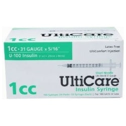 Ulticare Syringe 5 & 16 31Gx1Cc 100ct