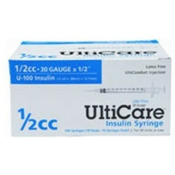 Ulticare Syringe 1 & 2 30Gx1 & 2Cc 100ct