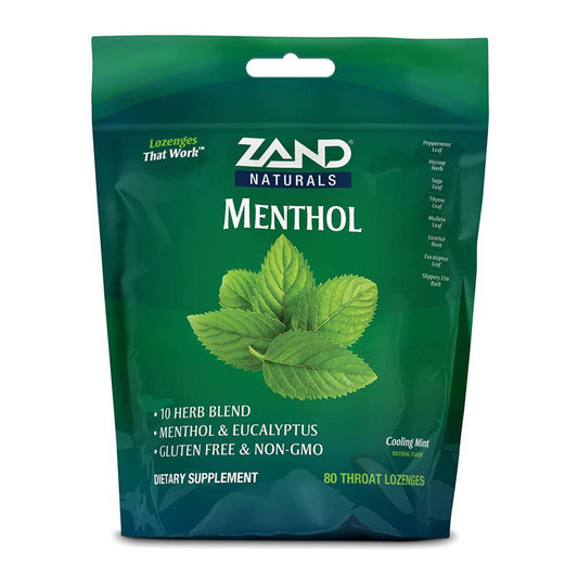 Zand Naturals Coolling Mist Immunity Menthol Throat Lozenges, 80 Ea