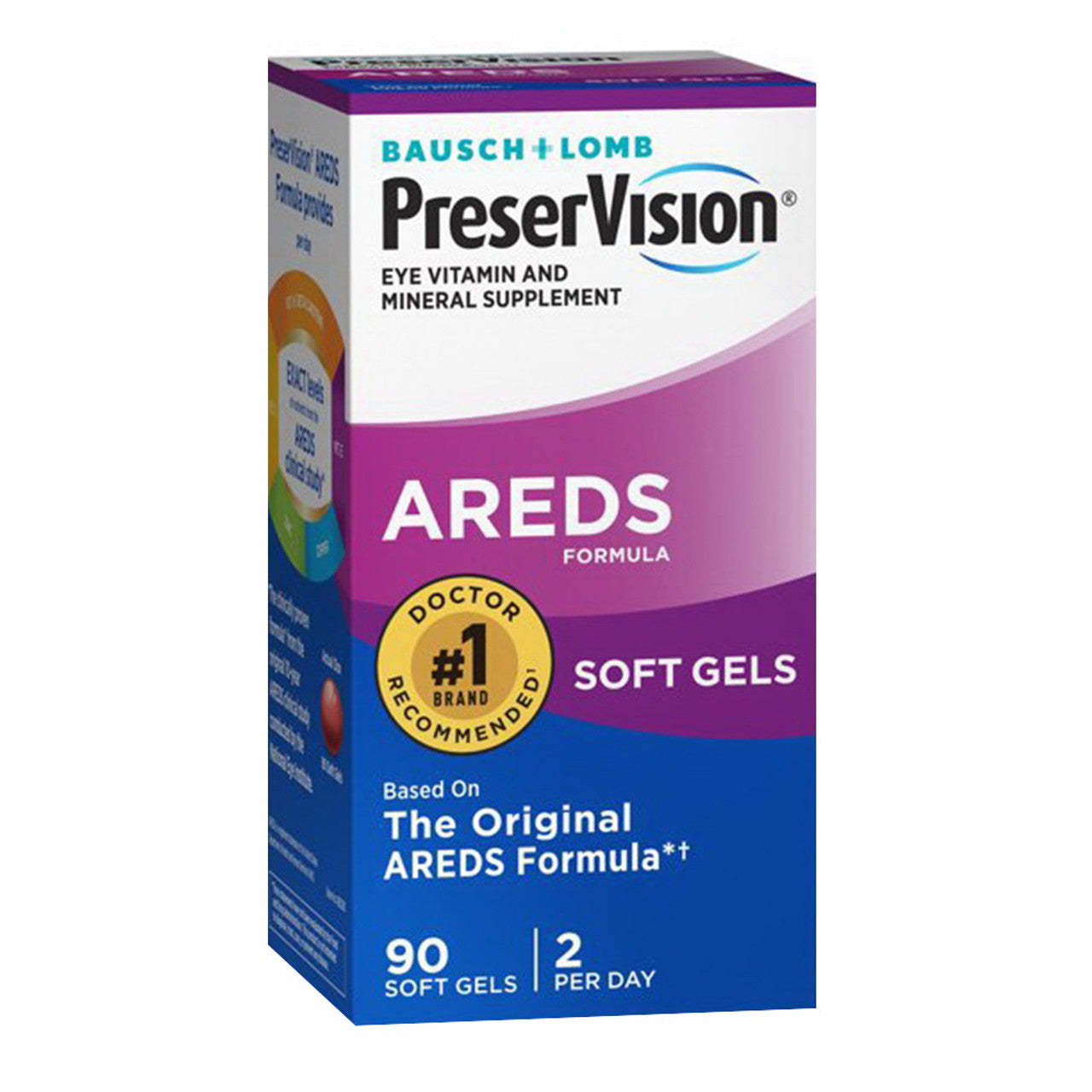 PreserVision Eye Vitamins amin With Lutein Softgels 90 Ea