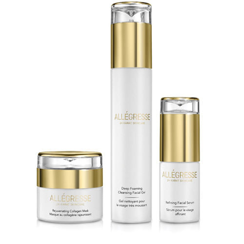 Allegresse 24 Karat Skincare Rejuvenating & Cleansing Set