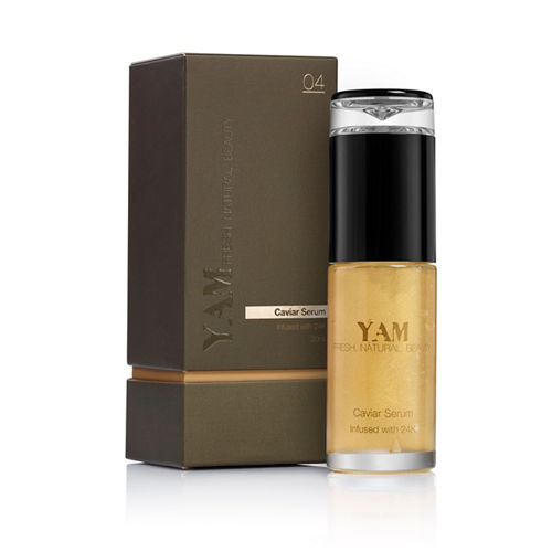 yam caviar serum infused with 24k