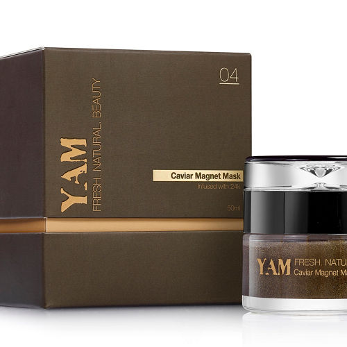 yam caviar magnet mask infused with 24k