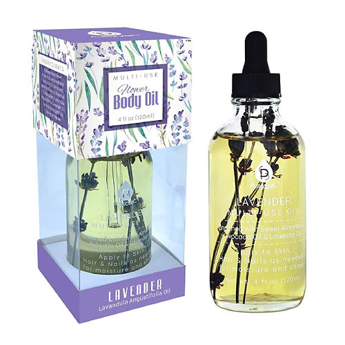 pursonic lavender flower multi use body oils 4 oz