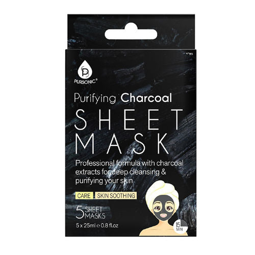 pursonic purifying charcoal sheet mask
