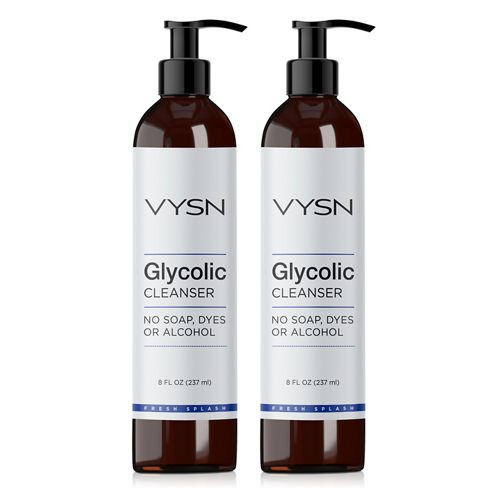 vysn glycolic cleanser no soap dyes or alcohol 2 pack