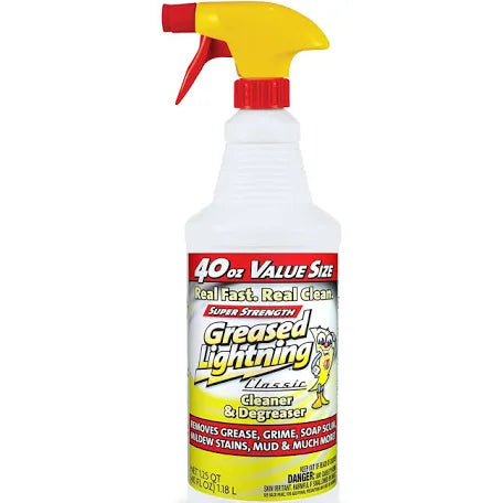 Greased Lighting Super Strength Cleaner & Degreaser (40oz) (2 Spray Bottles)
