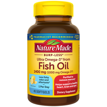 Ultra Omega-3 from Fish Oil Burp-Less♦