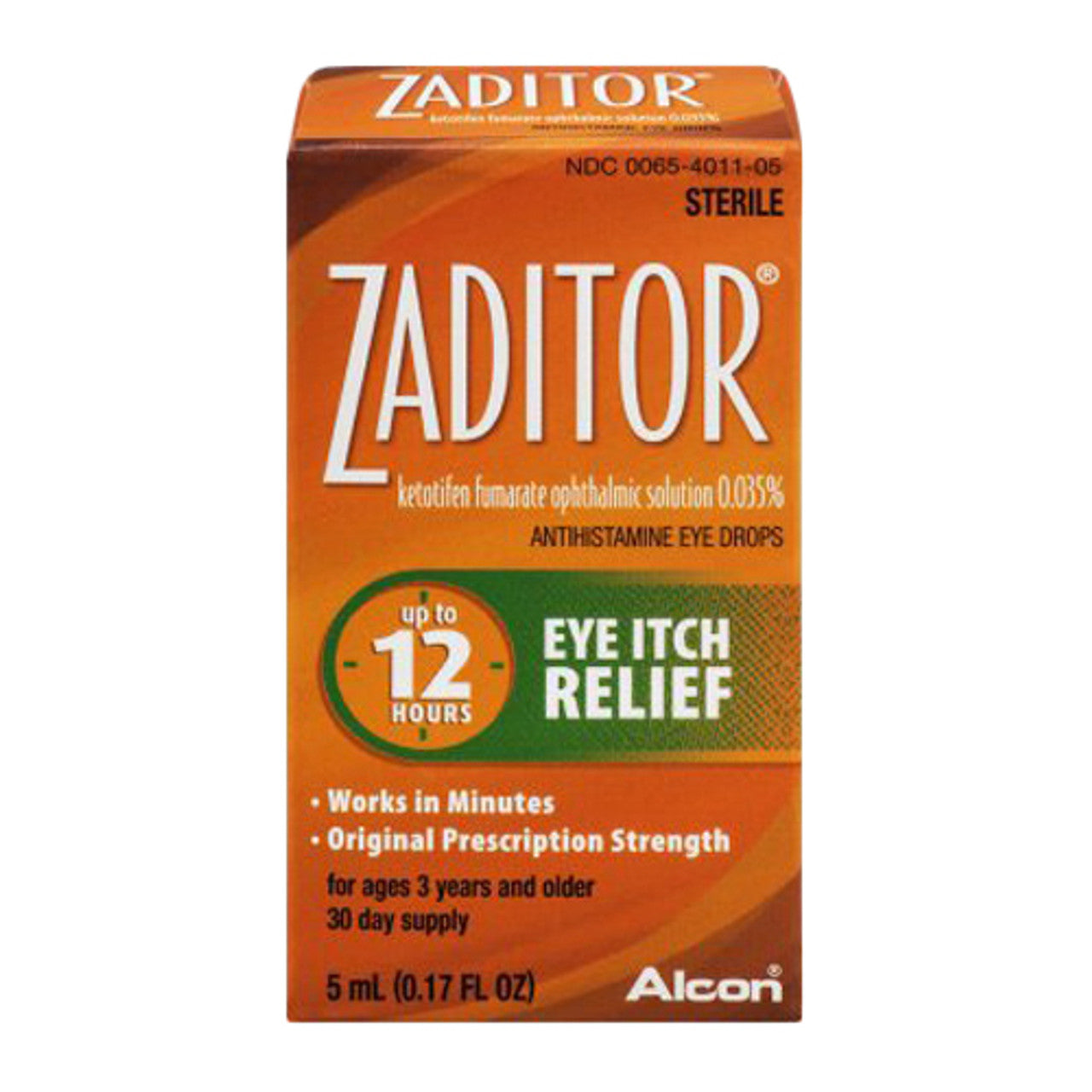 Zaditor Antihistamine Eye Itch Relief Drops - 0.17 Oz