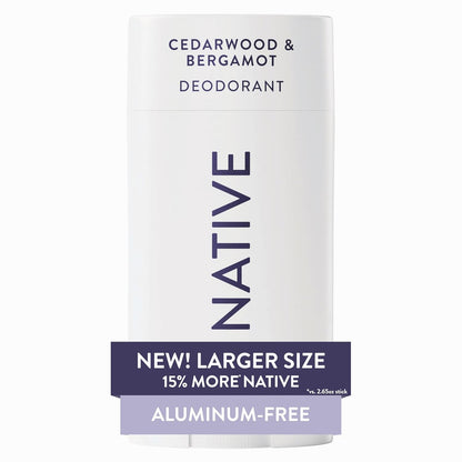 Thinksport Bergamot Cedarwood Natural Deodorant Stick For Healthier Athletes, 2.9 Oz