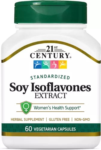 21st Century, Standardized Soy Isoflavones Extract, 60 Vegetarian Capsules