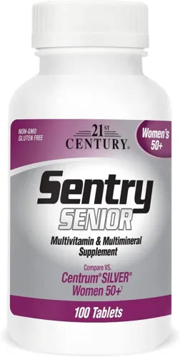 21st Century Sentry Senior Women's 50+ Multivit Supplement Tablets 100 Ct 3pk