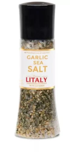 2 Pack Exclusive Litaly Garlic Sea Salt With Grinder Bb 2-15-25