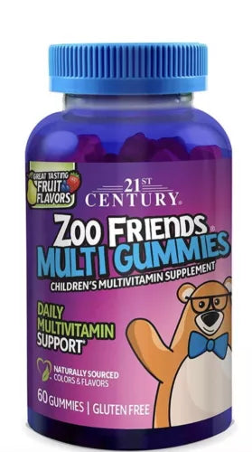 21st Century Zoo Friends Multivitamin Gummy 60 gummies