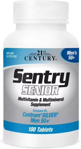 21st Century Sentry Senior Men 50 Plus Tablets 100 Count