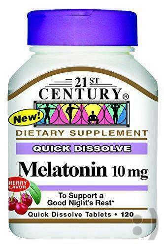 21st Century Melatonin Quick Dissolve Cherry Tablets 10mg 112 Capsules