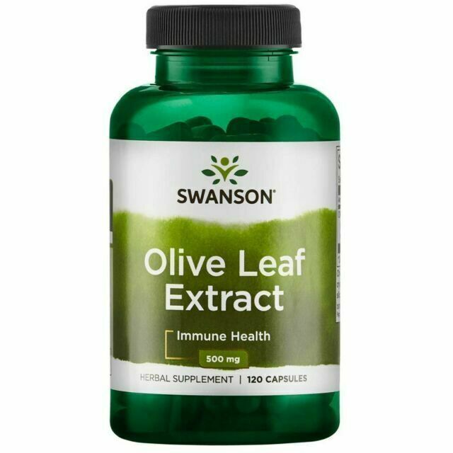 Swanson 500mg Olive Leaf Extract Capsules - 112 Count