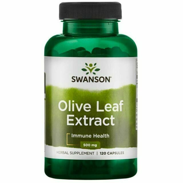 Swanson 500mg Olive Leaf Extract Capsules - 120 Count