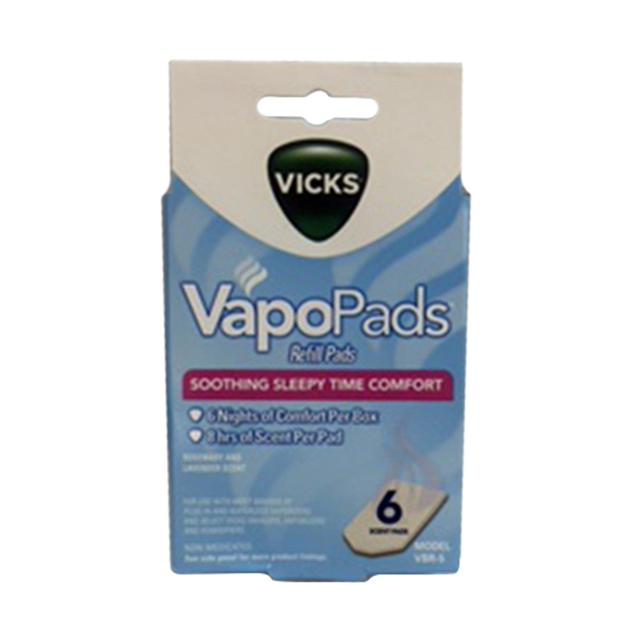 Vicks Waterless Vaporizer Scent Pads For V1900, 1300, 3500, 4500, 510 - 6 Ea