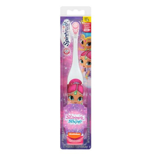 Arm & Hammer Spinbrush Shimmer and Shine Battery Powered Kids Toothbrush, 1 Ea