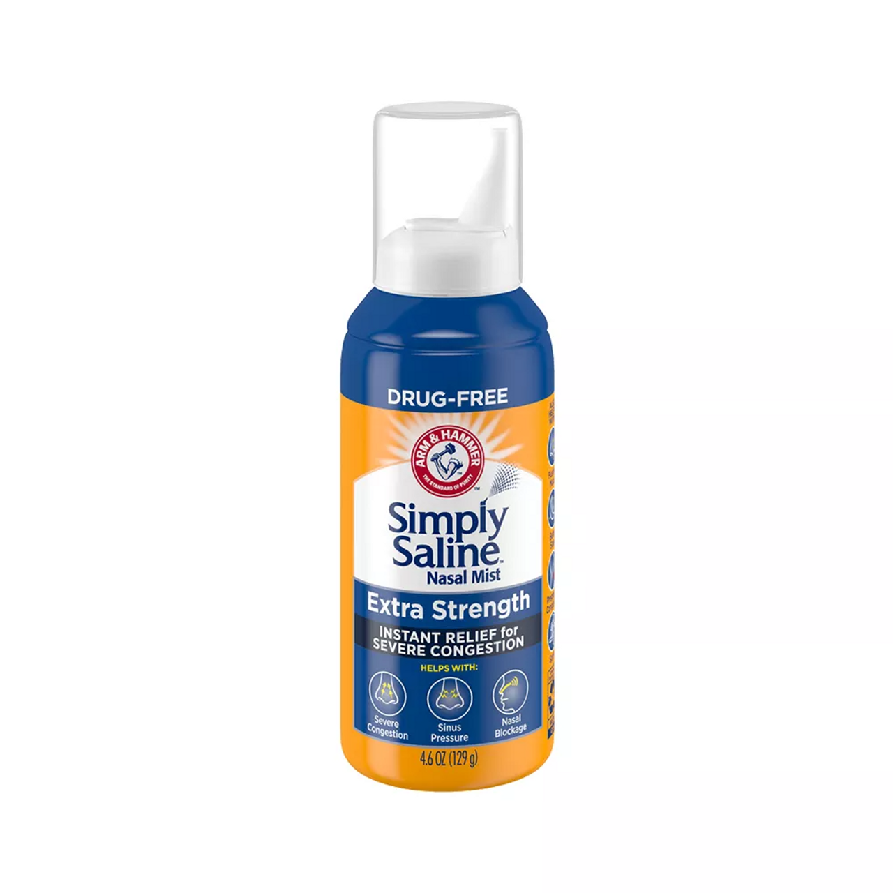 Arm And Hammer Simply Saline Nasal Mist Extra Strength Severe Congestion, Drug-Free, 4.25 Oz