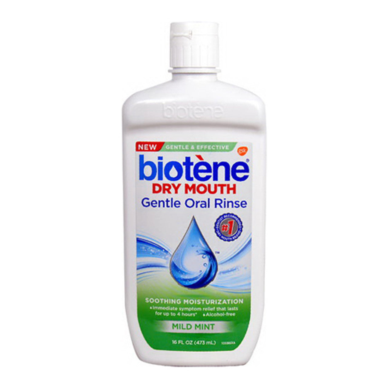 Biotene Dry Mouth Wash Gentle Oral Rinse, Mild Mint, 16 Oz