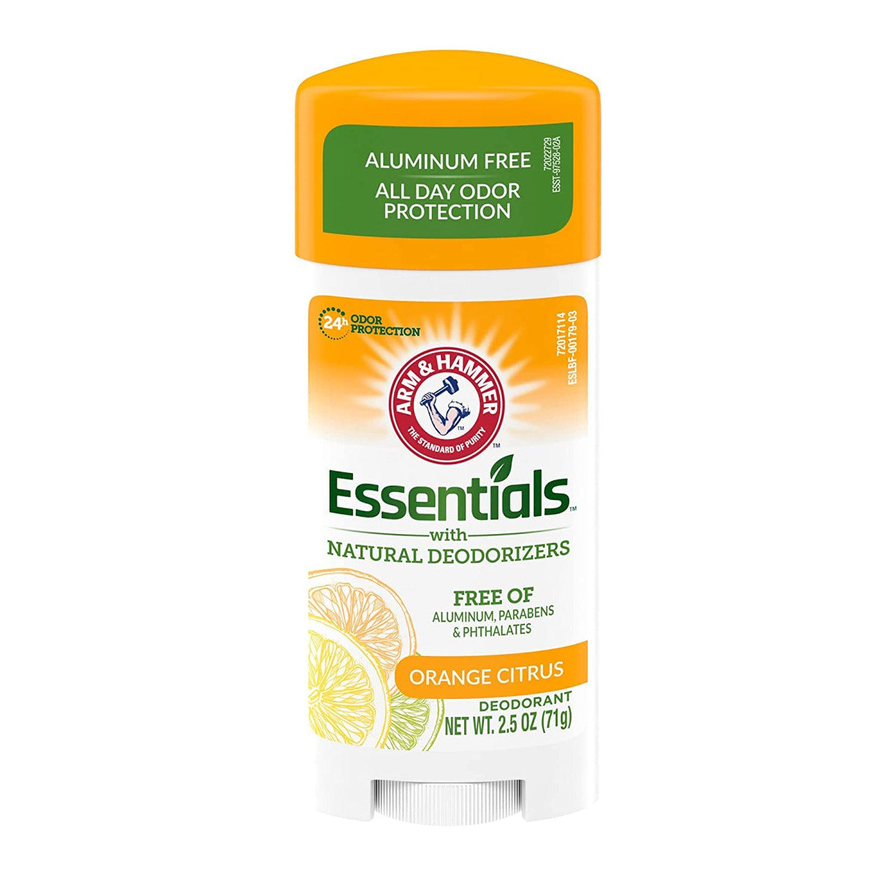 Arm & Hammer Essentials Natural Deodorant Crisp Orange Citrus, 2.5 Oz