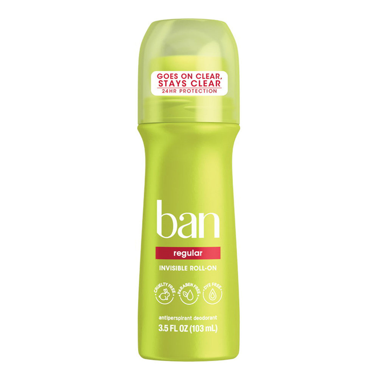 Ban Roll-On Regular Antiperspirant and Deodorant, 3.5 Oz