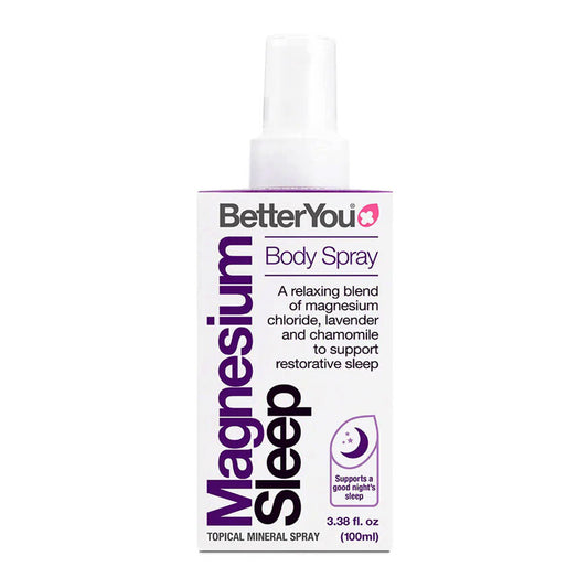 BetterYou Magnesium Sleep Lavender and Chamomile Body Spray, 3.38 Oz