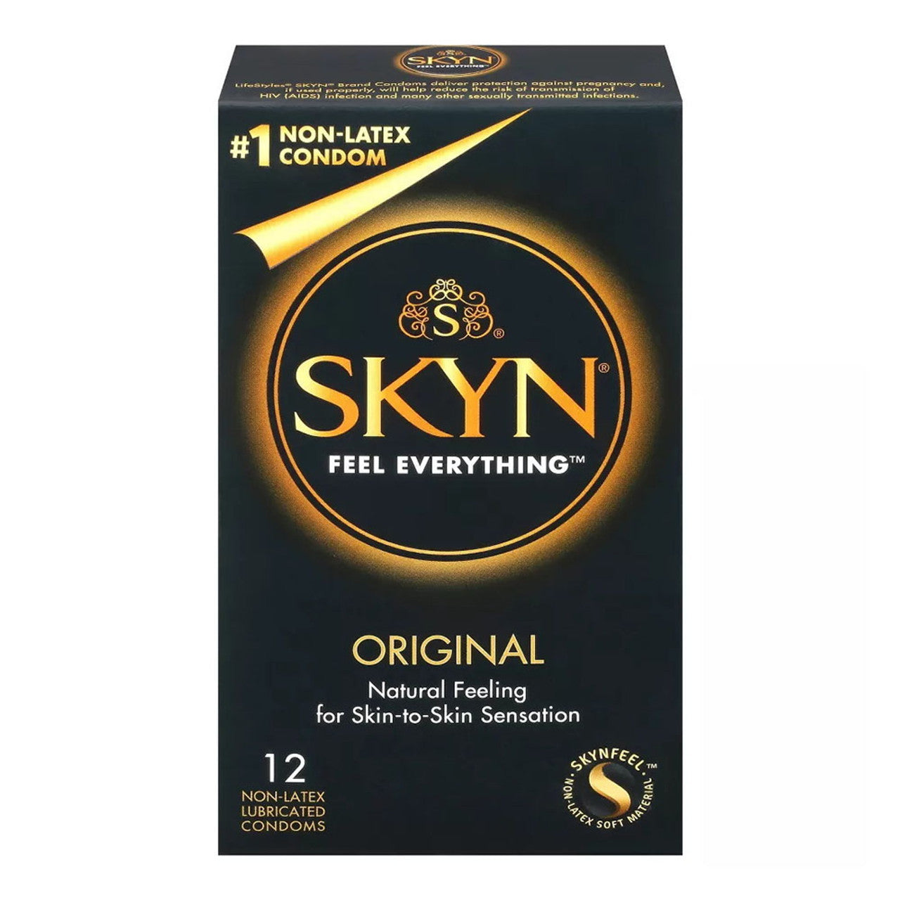 Lifestyles Skyn Feels Everithing Non Latex Lubricated Condoms, Original, 12 Ea