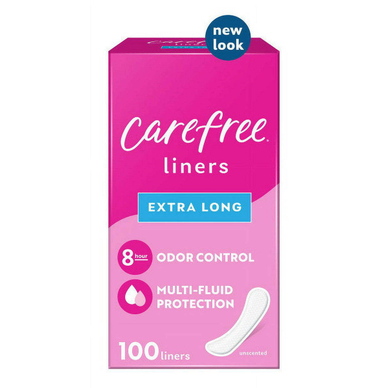 Carefree Acti fresh Flat Liner XL, 100 Ea