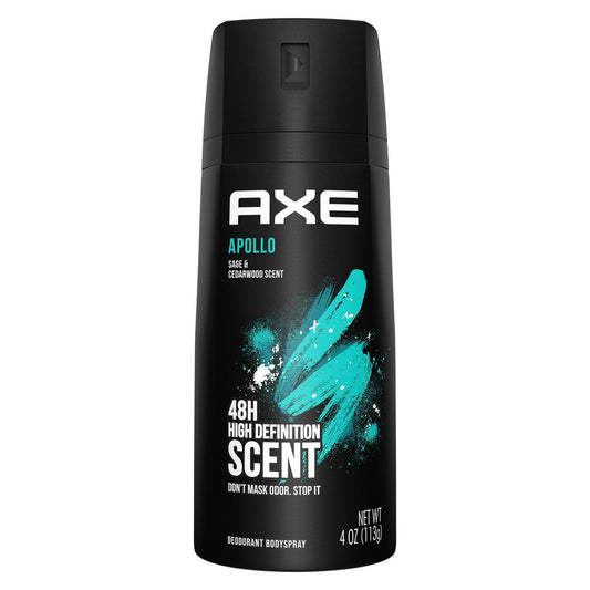 Axe Deodorant Body Spray, Apollo, 4 Oz