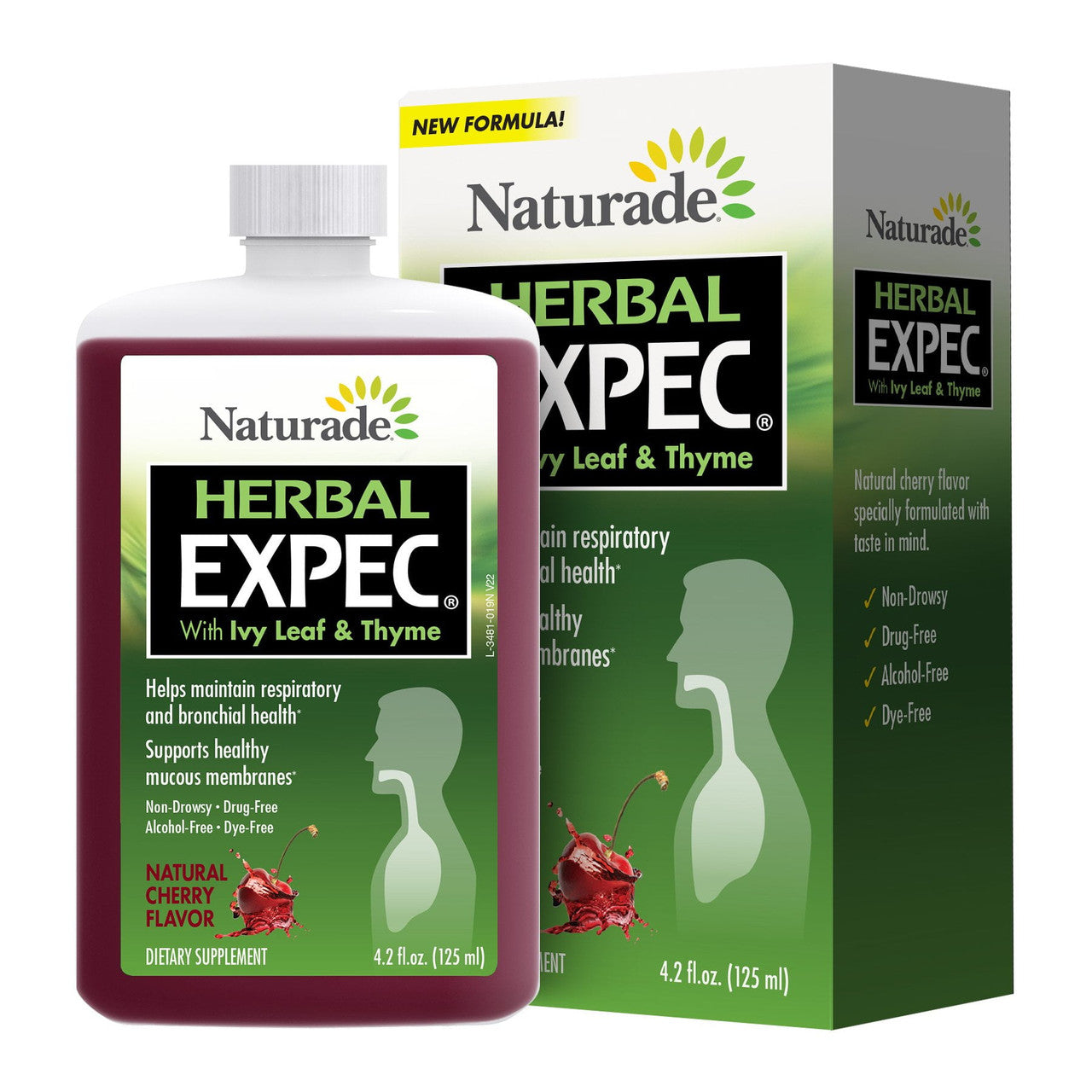Naturade Expec Herbal Expectorant Natural Cherry Flavor 4.2 Oz