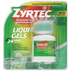 Zyrtec OTC 10mg Liquigel 40ct